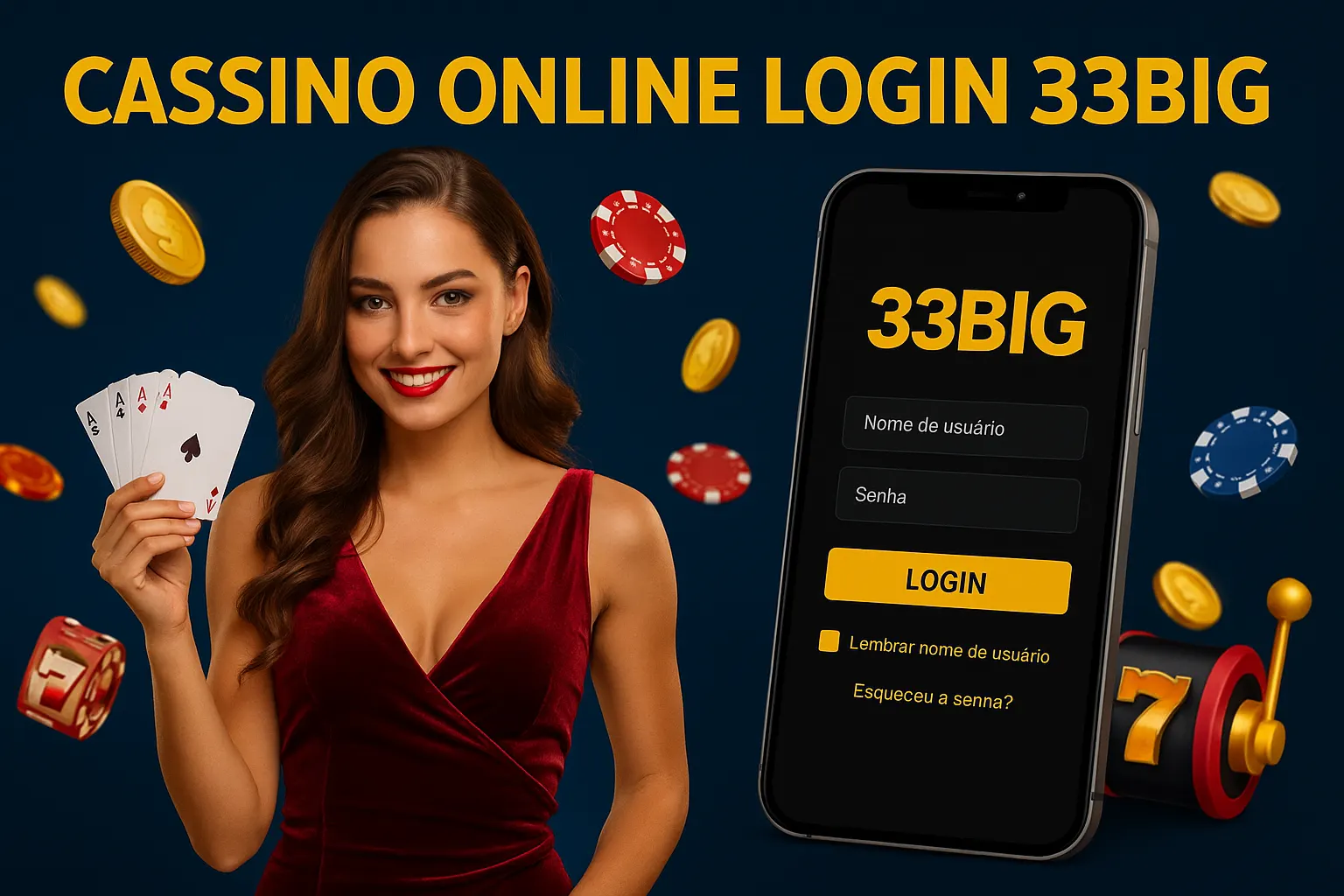 Criar uma nova Conta no plataforma 33BIG