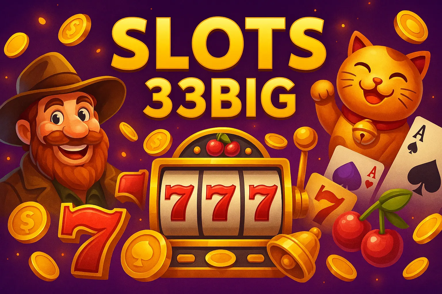 Explore o mundo das slot machines no 33BIG Casino